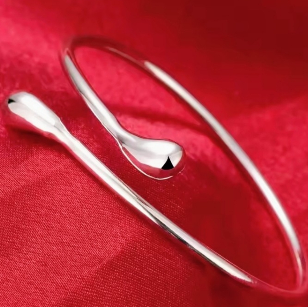 Elegant 925 Sterling Silver Women's Bracelet - Picture 5 of 6